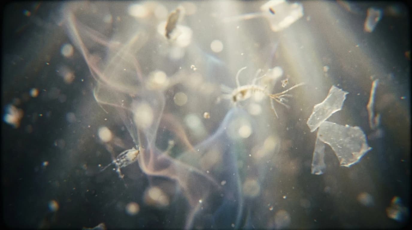Visualisation for: Sunlight and the Surprising Microplastics Effects on Marine Zooplankton